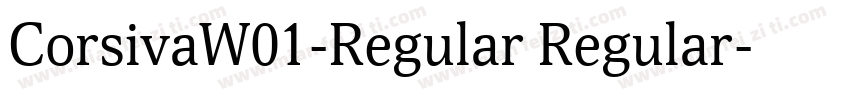 CorsivaW01-Regular Regular字体转换